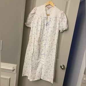SET Vintage 70’s Brandywine House Coat Robe and Nightgown Set Medium